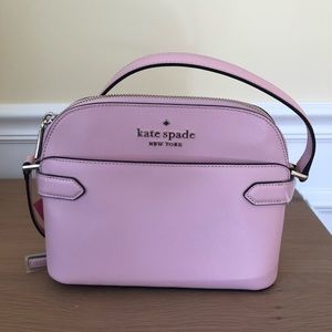 KATE SPADE Staci Dome Crossbody bag in crepe/pink